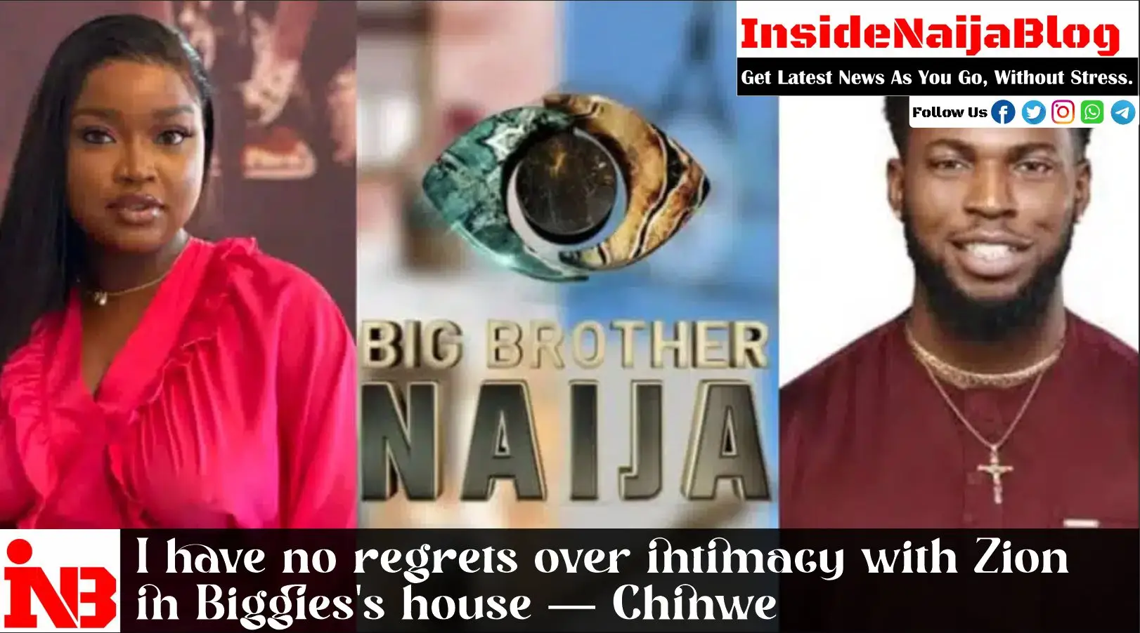 I have no regrets over intimacy with Zion in Biggies’s house — Chinwe