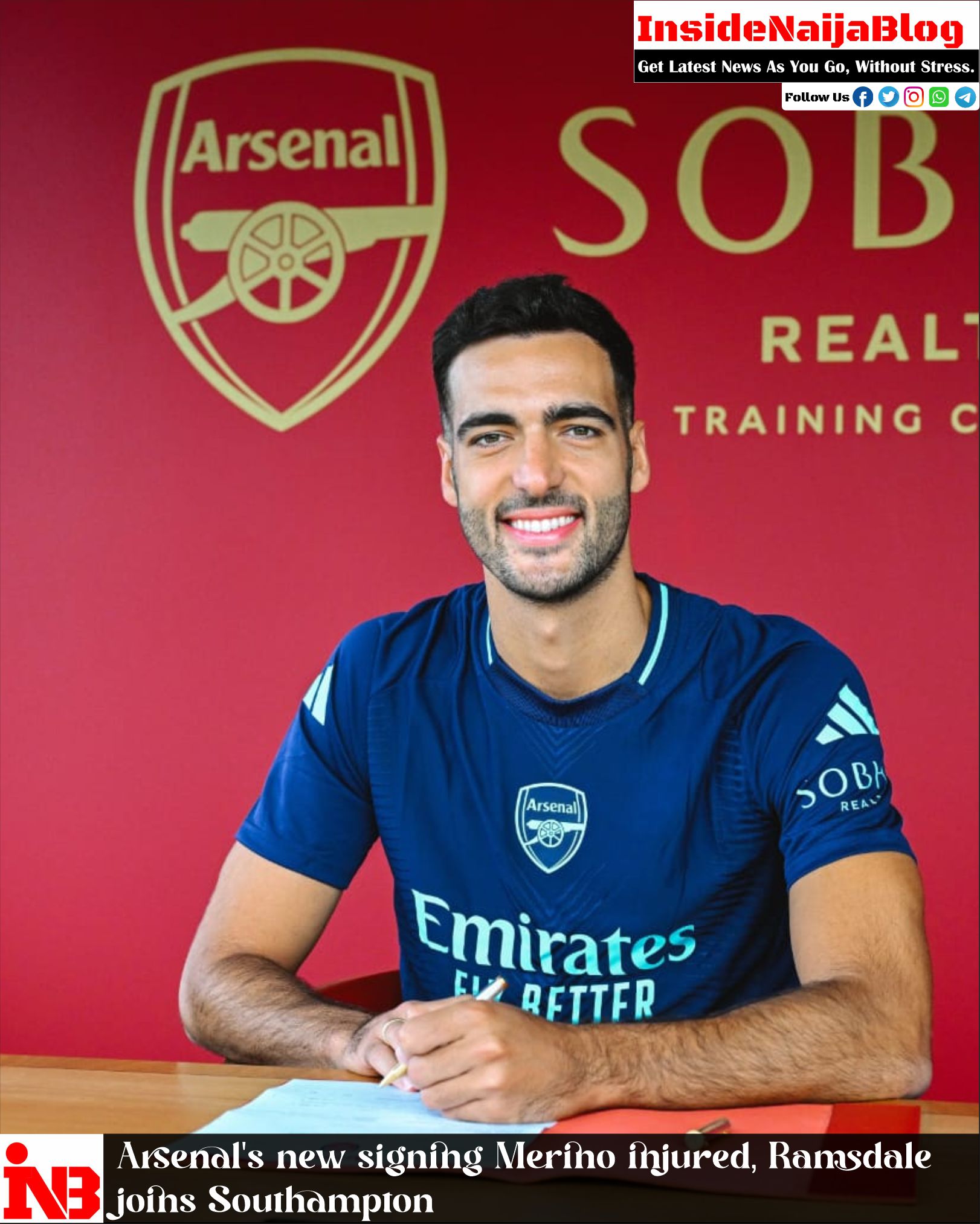 Arsenal’s new signing Merino injured, Ramsdale joins Southampton