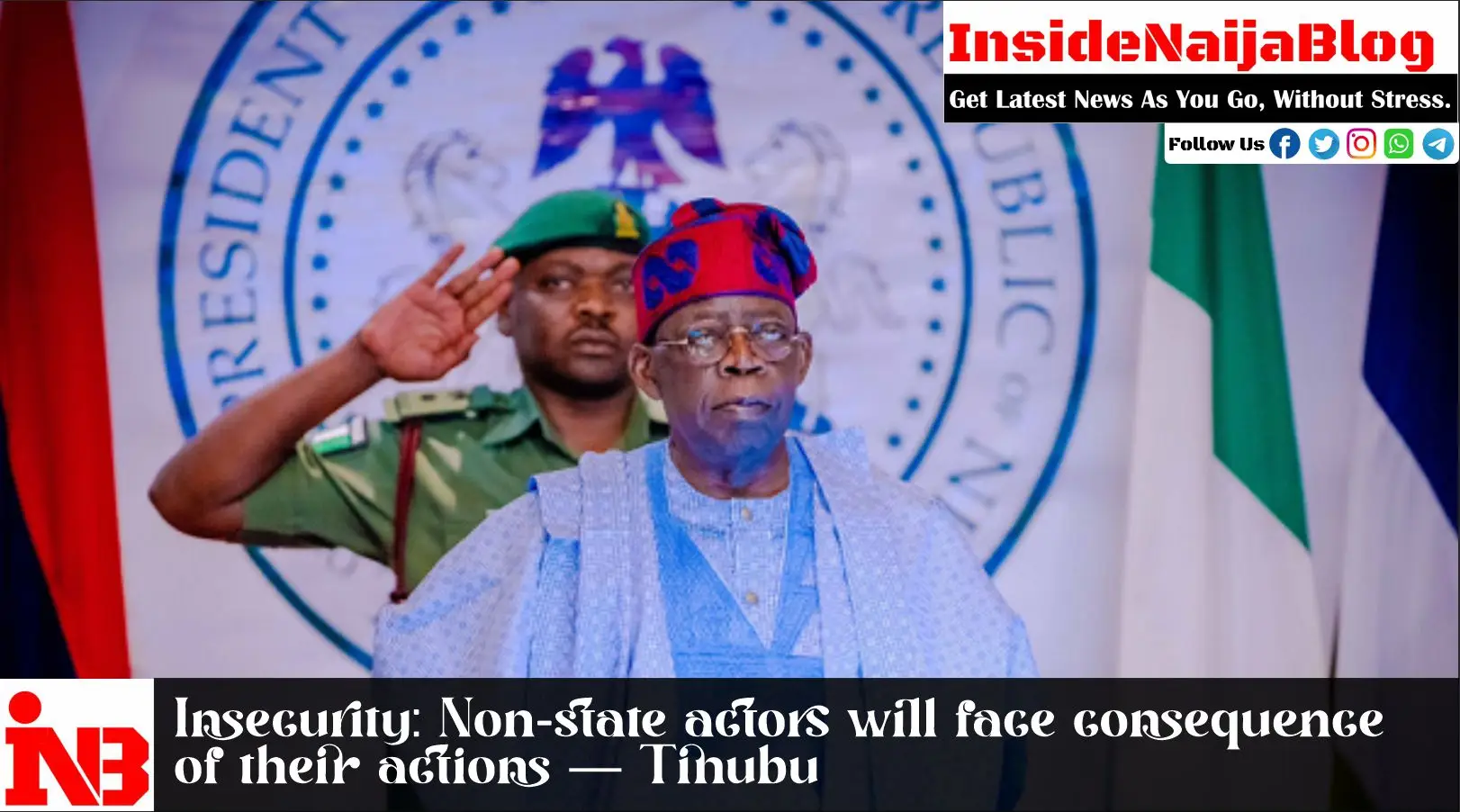 Insecurity: Non-state actors will face consequence of their actions — Tinubu