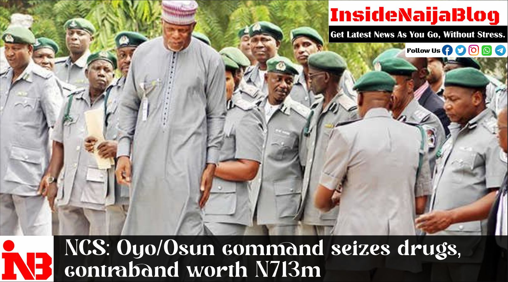 NCS: Oyo/Osun command seizes drugs, contraband worth N713m