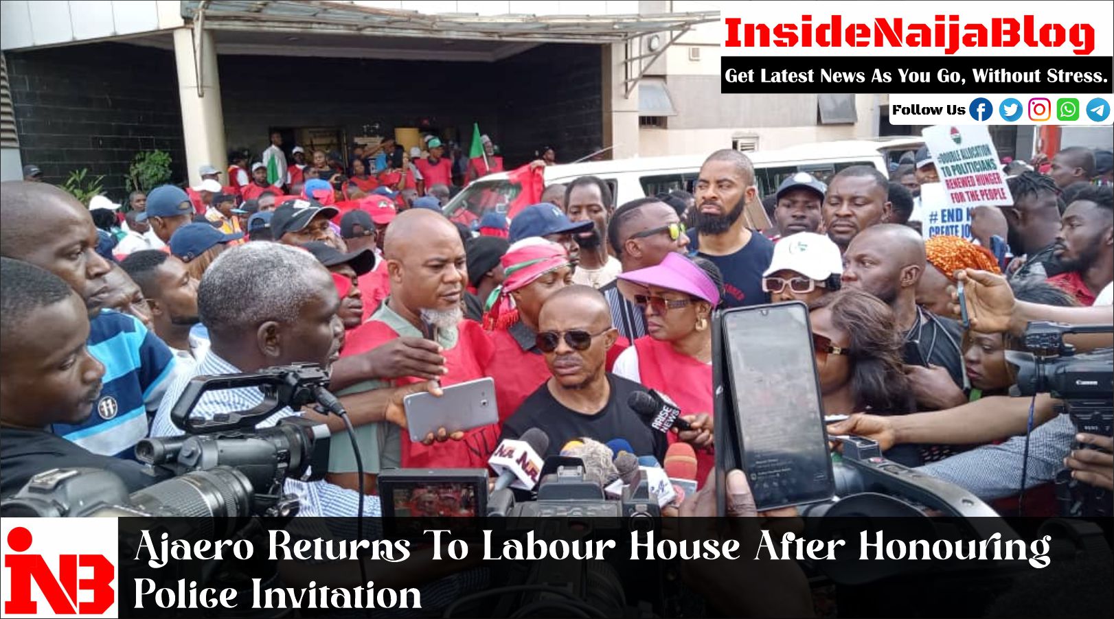 Ajaero Returns To Labour House After Honouring Police Invitation