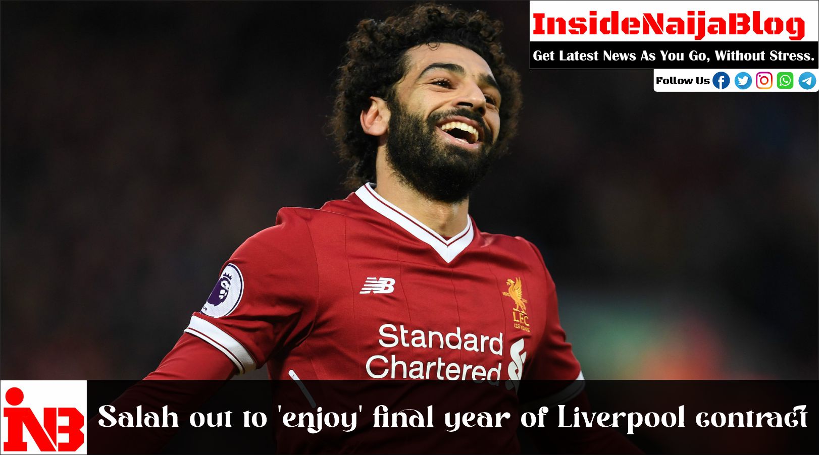 Salah out to ‘enjoy’ final year of Liverpool contract