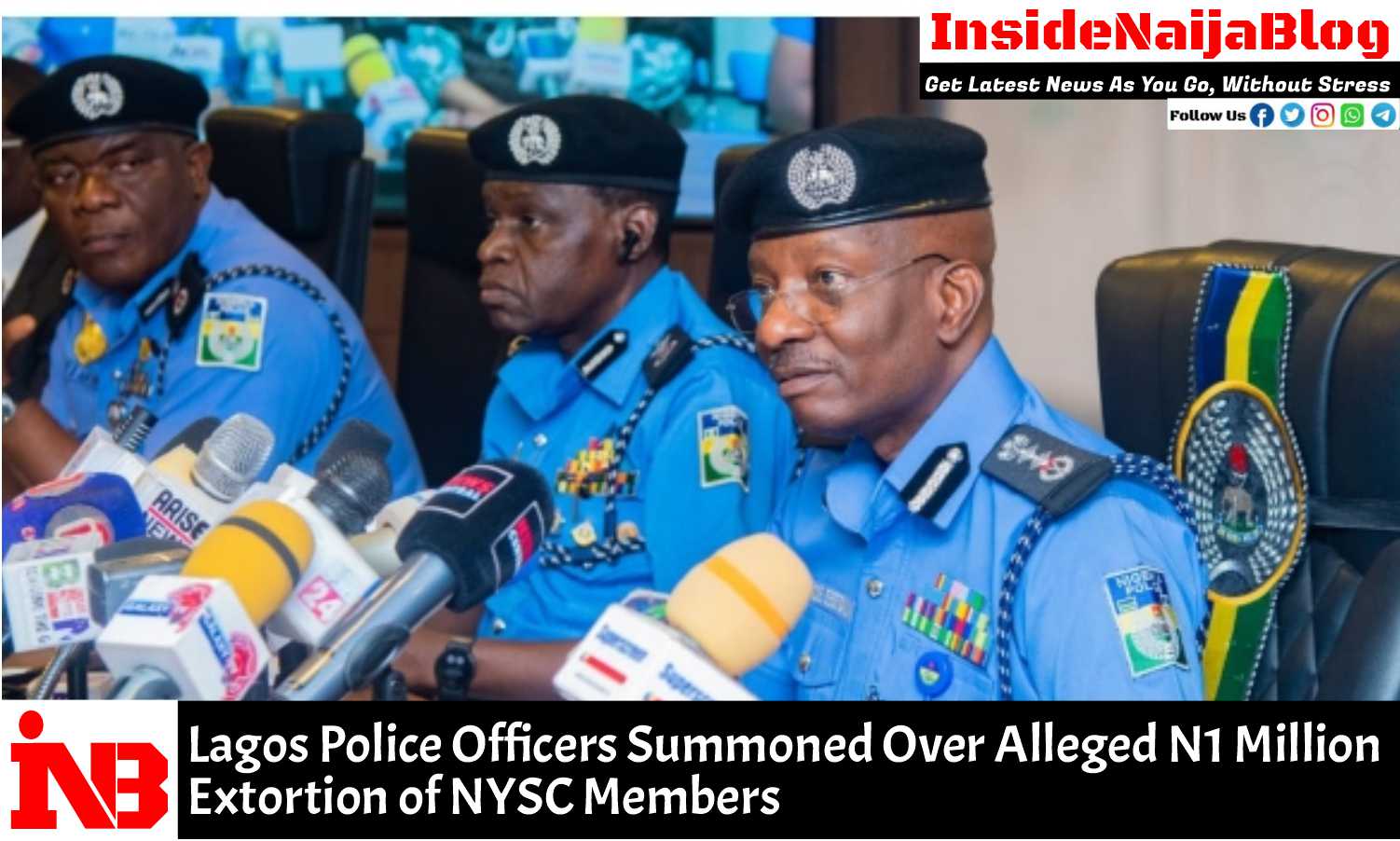 Lagos Police Officers Summoned Over Alleged N1 Million Extortion of NYSC Members