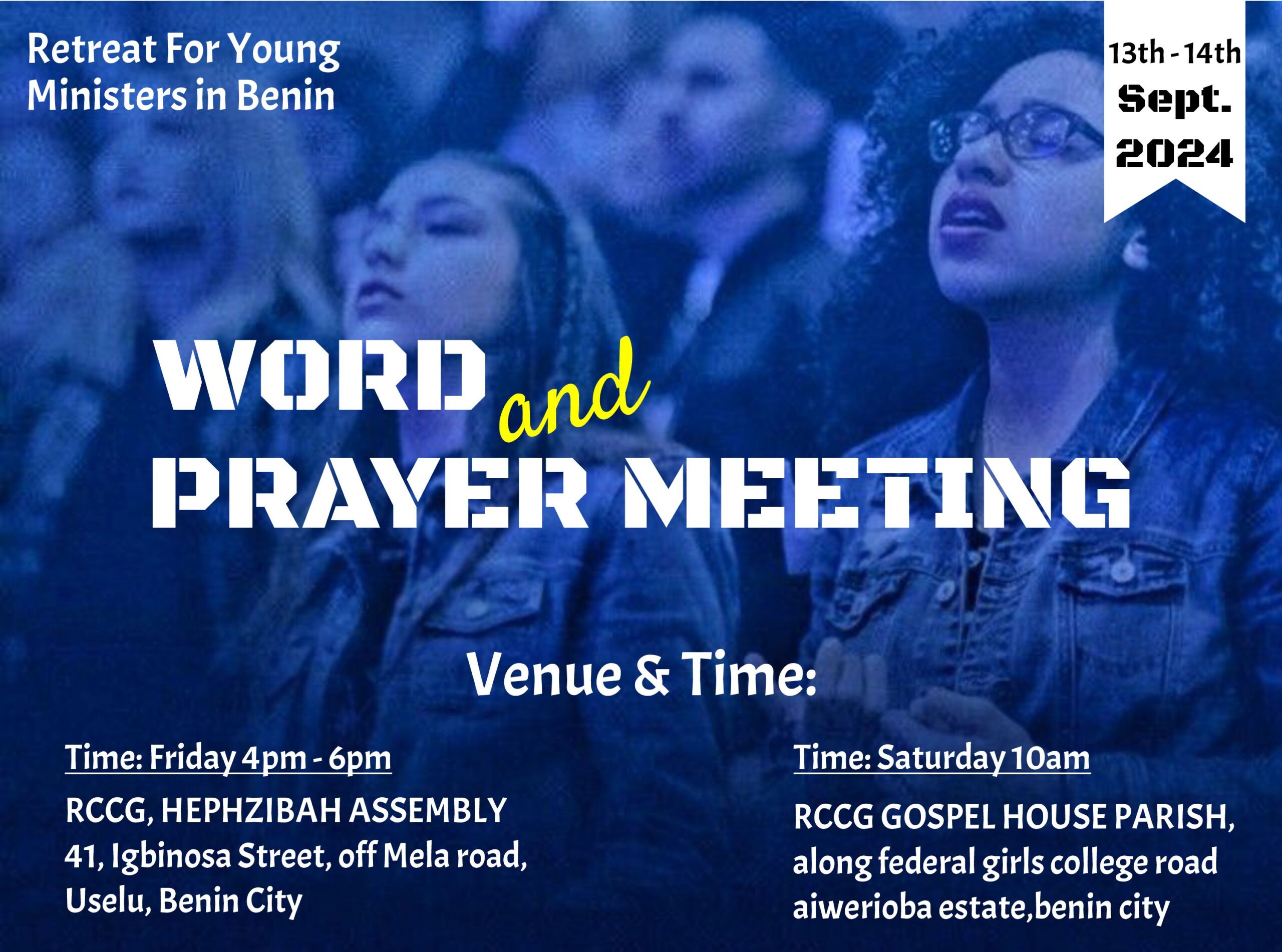 Retreat for Young Minister in Benin: Word and Prayer Meeting