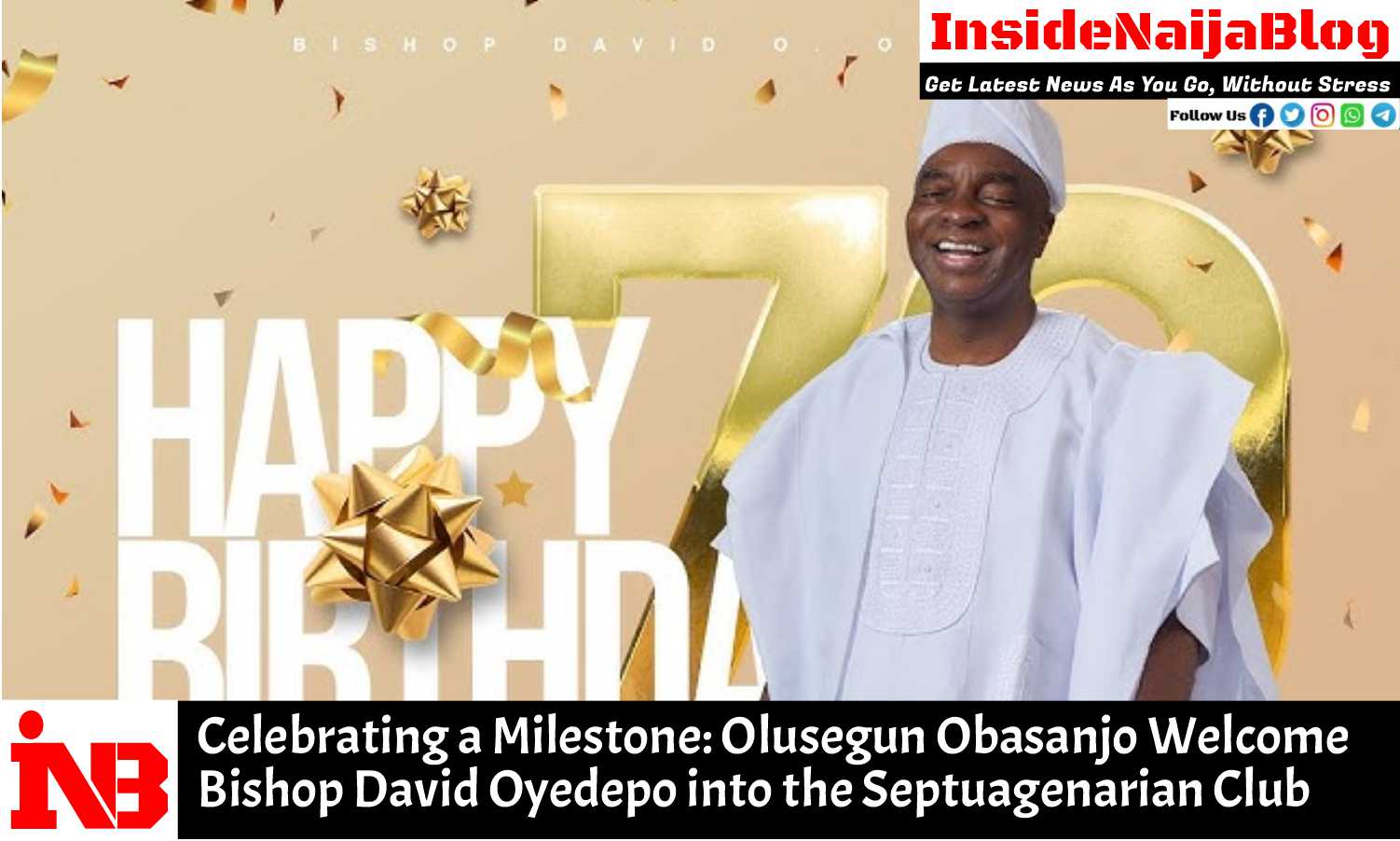 Celebrating a Milestone: Olusegun Obasanjo Welcomes Bishop David Oyedepo into the Septuagenarian Club