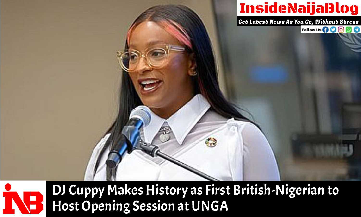 DJ Cuppy Makes History as First British-Nigerian to Host Opening Session at UNGA