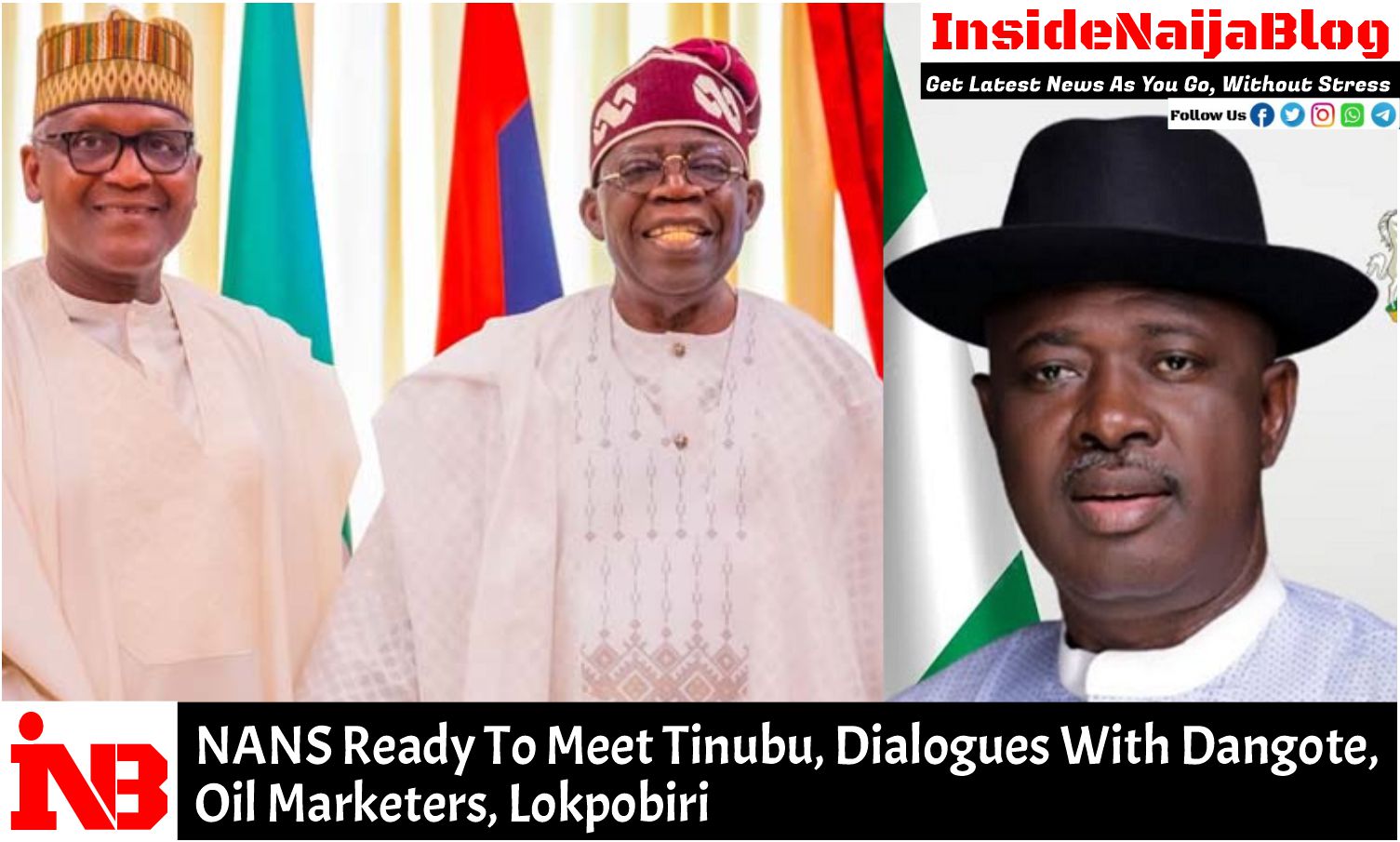 NANS Ready To Meet Tinubu, Dialogues With Dangote, Oil Marketers, Lokpobiri