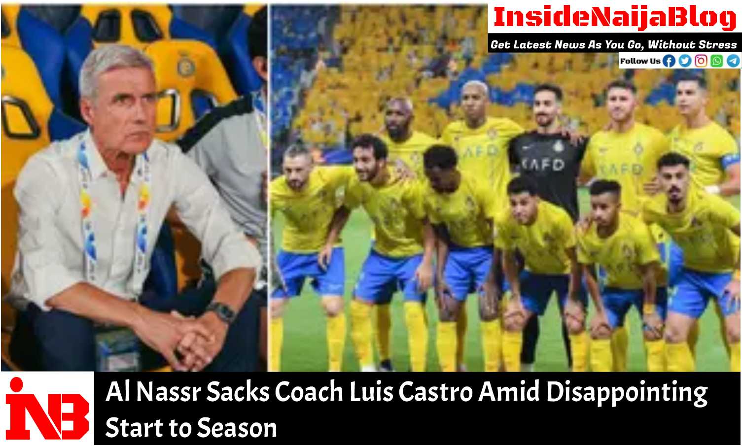 Al Nassr Sacks Coach Luis Castro Amid Disappointing Start to Season