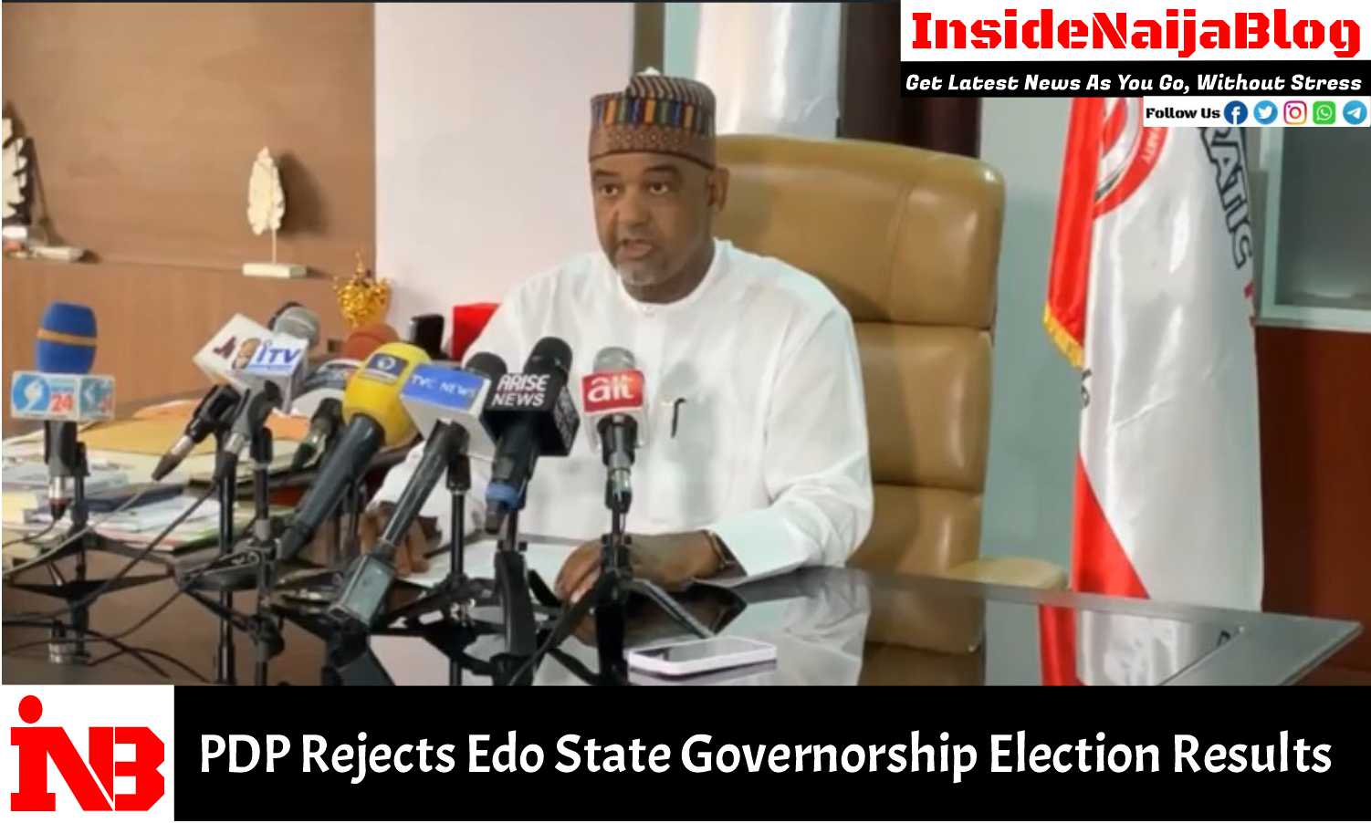 PDP Rejects Edo State Governorship Election Results