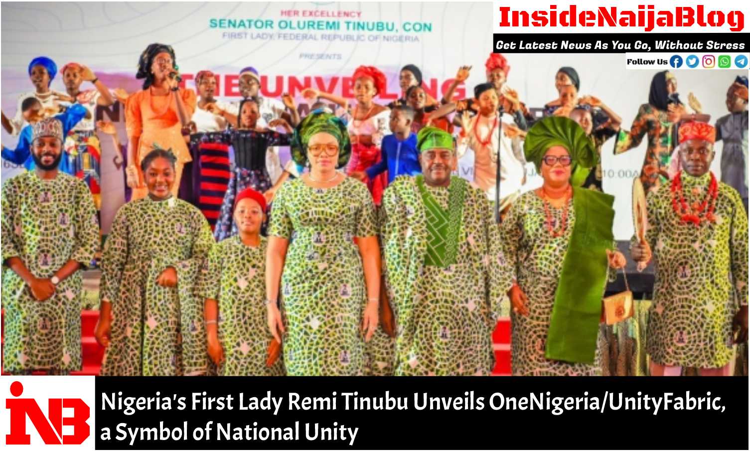 Nigeria’s First Lady Remi Tinubu Unveils OneNigeria/UnityFabric, a Symbol of National Unity