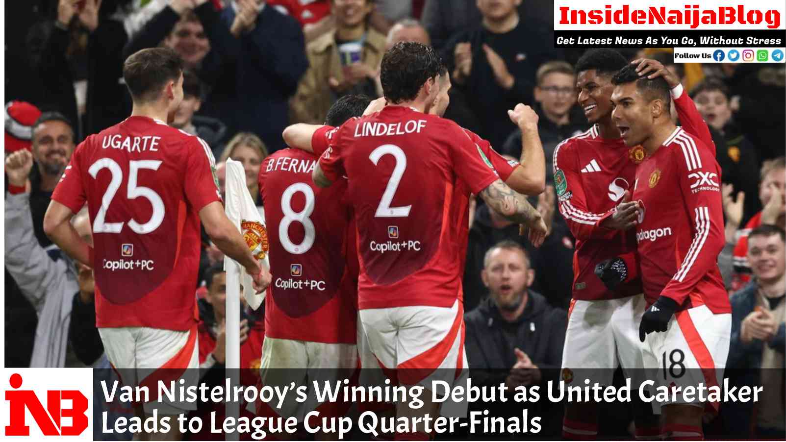 Van Nistelrooy’s Winning Debut as United Caretaker Leads to League Cup Quarter-Finals