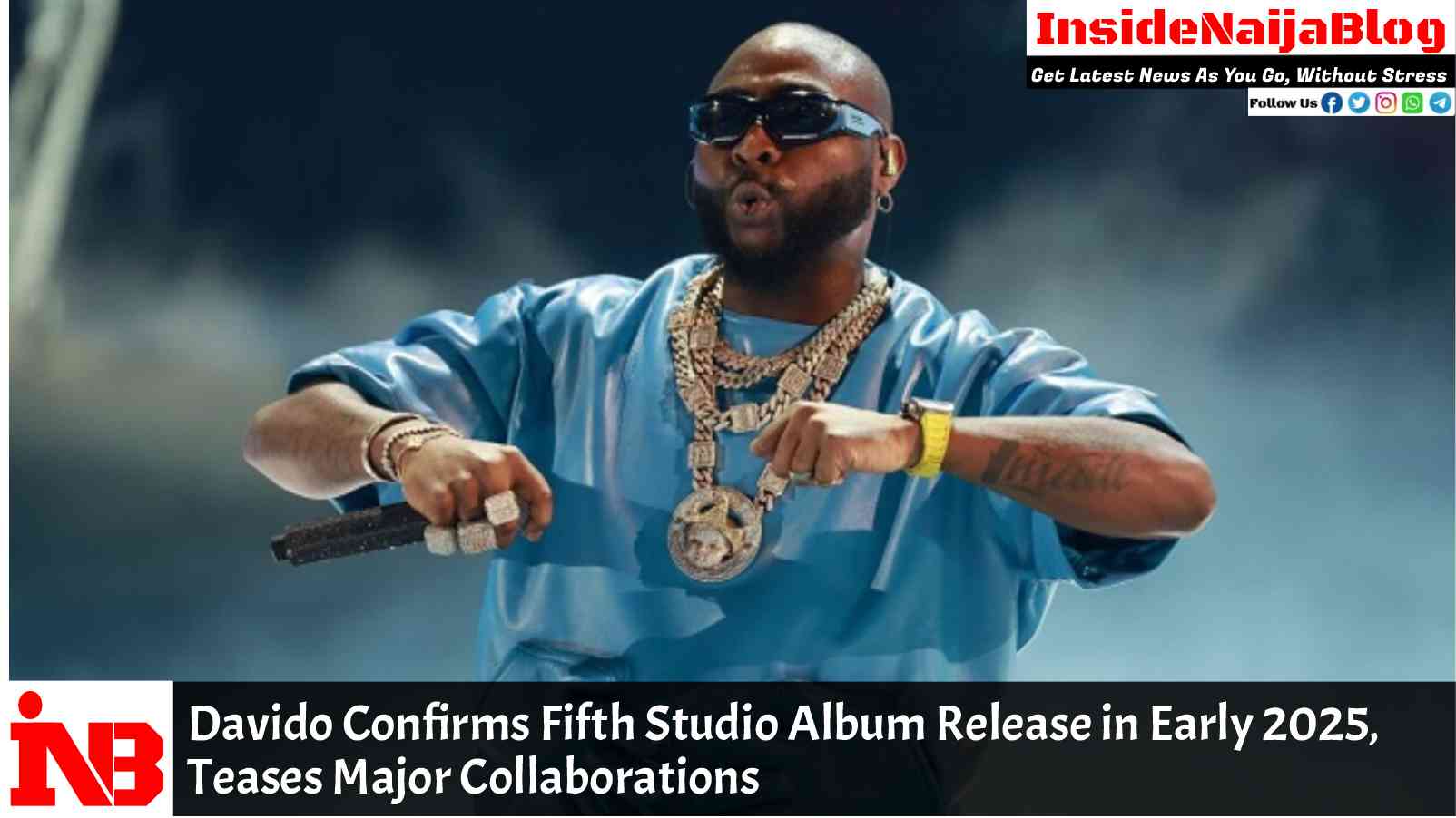Davido Confirms Fifth Studio Album Release in Early 2025, Teases Major Collaborations