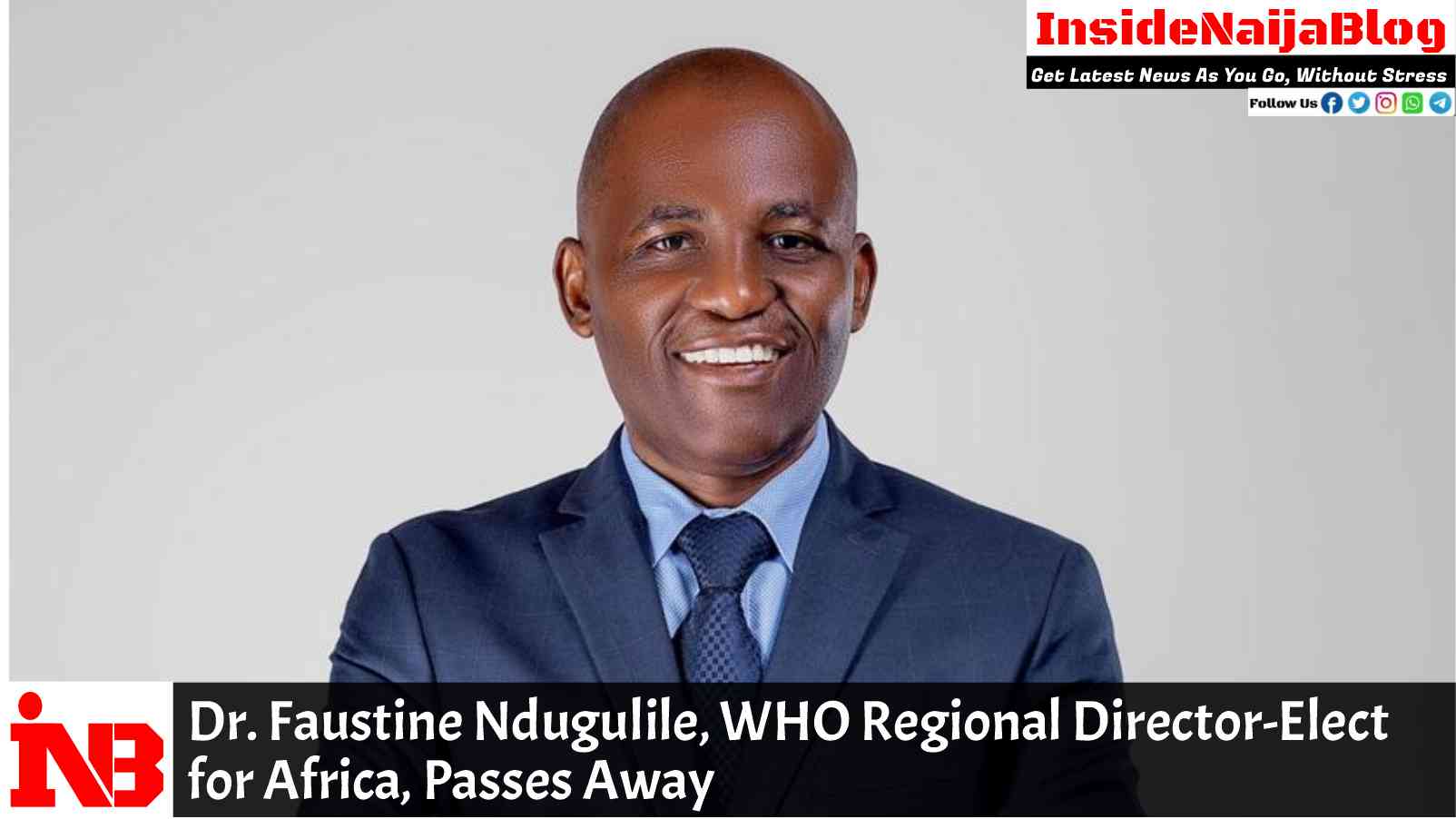 Dr. Faustine Ndugulile, WHO Regional Director-Elect for Africa, Passes Away