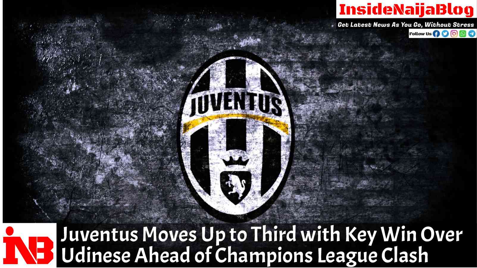 Juventus Moves Up to Third with Key Win Over Udinese Ahead of Champions League Clash