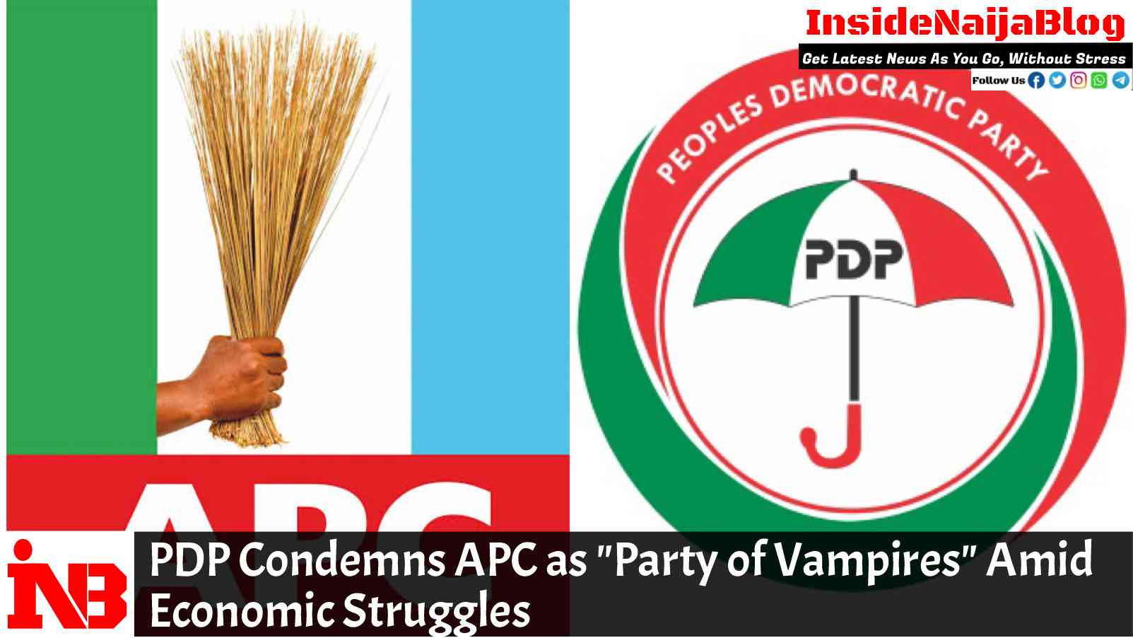 PDP Condemns APC as “Party of Vampires” Amid Economic Struggles