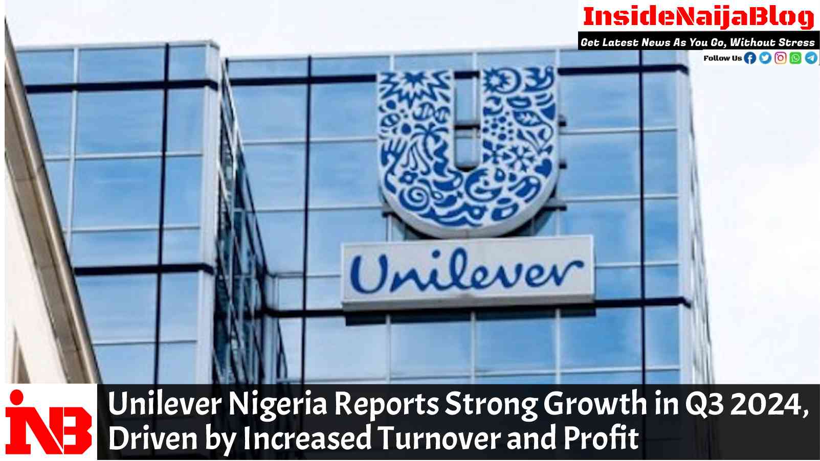 Unilever Nigeria Reports Strong Growth in Q3 2024, Driven by Increased Turnover and Profit
