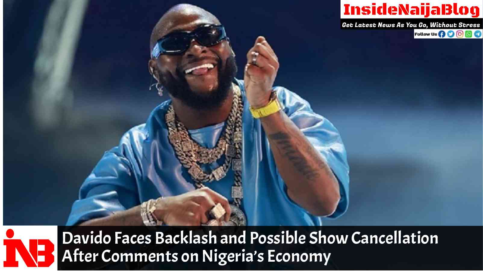 Davido Faces Backlash and Possible Show Cancellation After Comments on Nigeria’s Economy