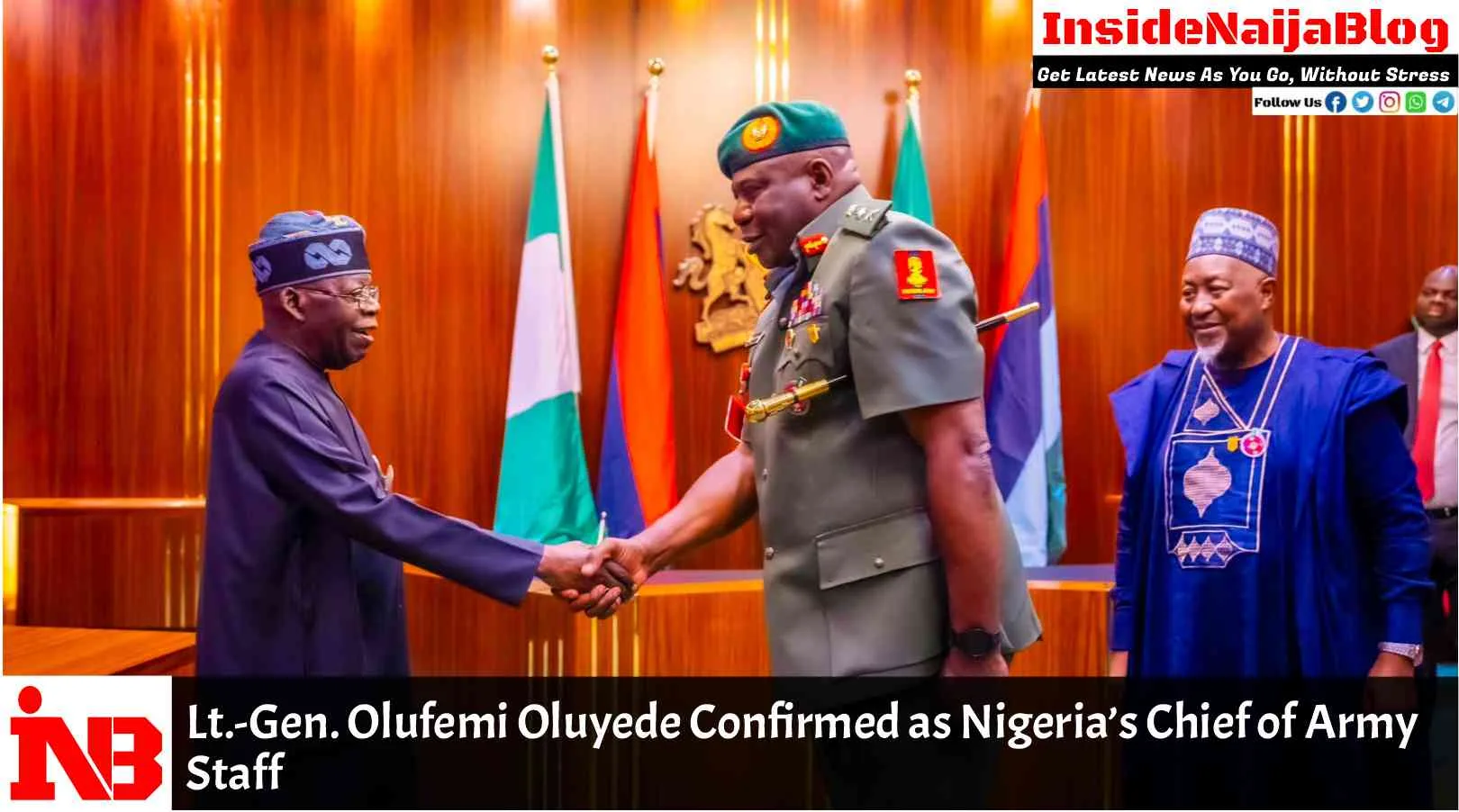 Lt.-Gen. Olufemi Oluyede Confirmed as Nigeria’s Chief of Army Staff