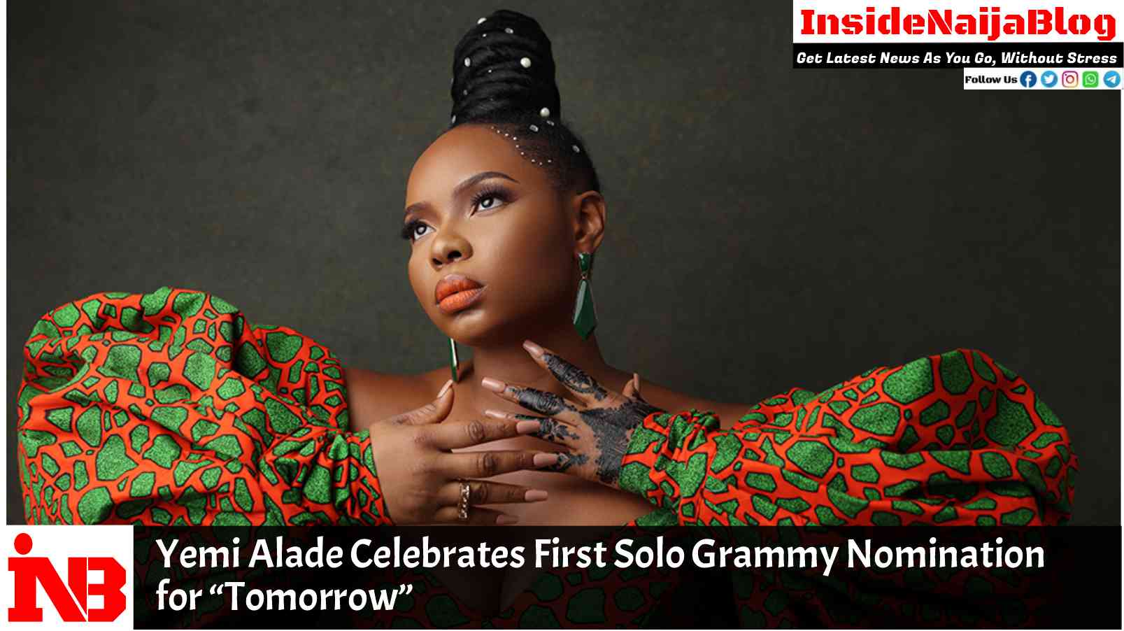 Yemi Alade Celebrates First Solo Grammy Nomination for “Tomorrow”