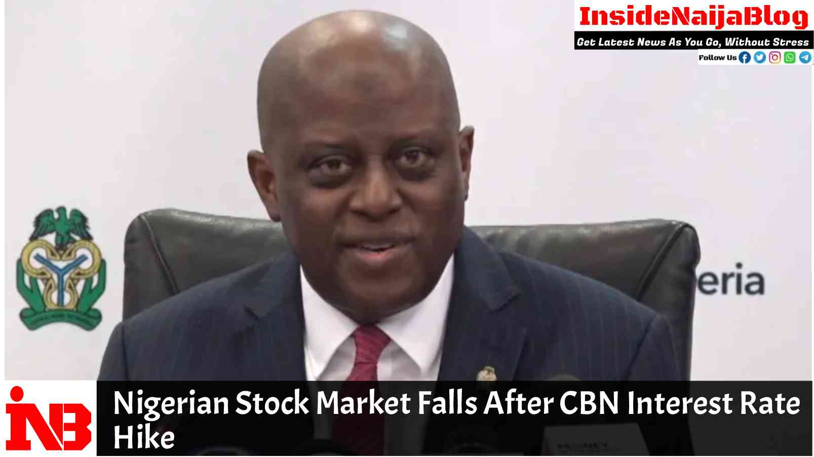 Nigerian Stock Market Falls After CBN Interest Rate Hike