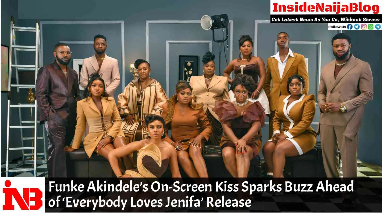 Funke Akindele’s On-Screen Kiss Sparks Buzz Ahead of ‘Everybody Loves Jenifa’ Release
