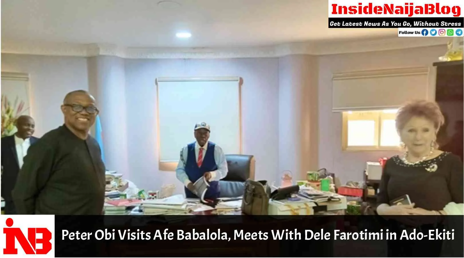 Peter Obi Visits Afe Babalola, Meets With Dele Farotimi in Ado-Ekiti