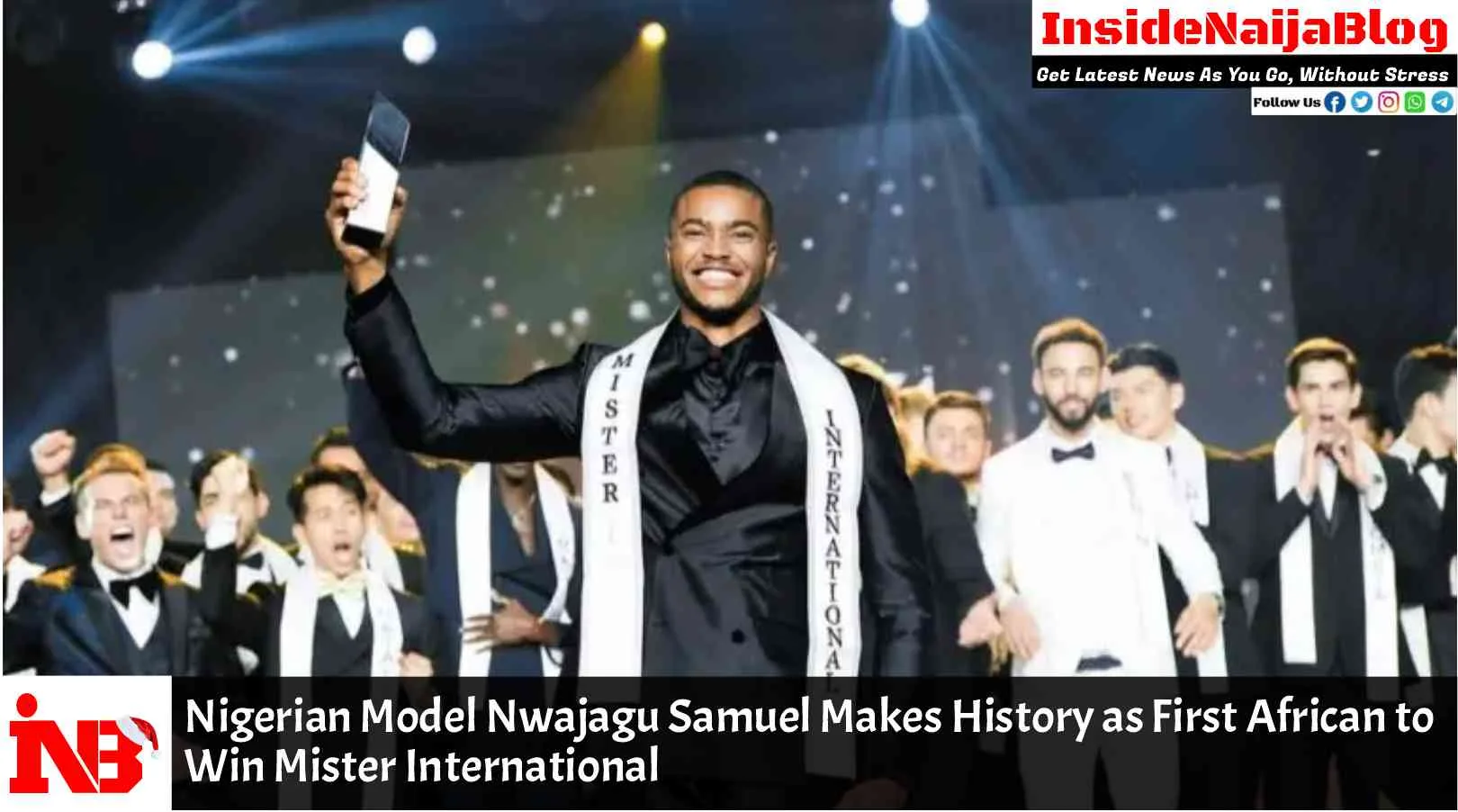 Nigerian Model Nwajagu Samuel Makes History as First African to Win Mister International